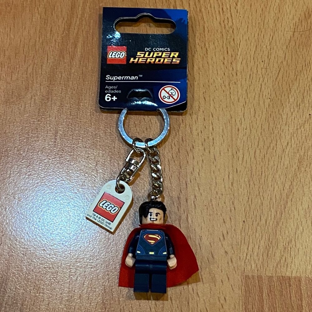 Lego DC Comics Superhero Modern Superman Keychain